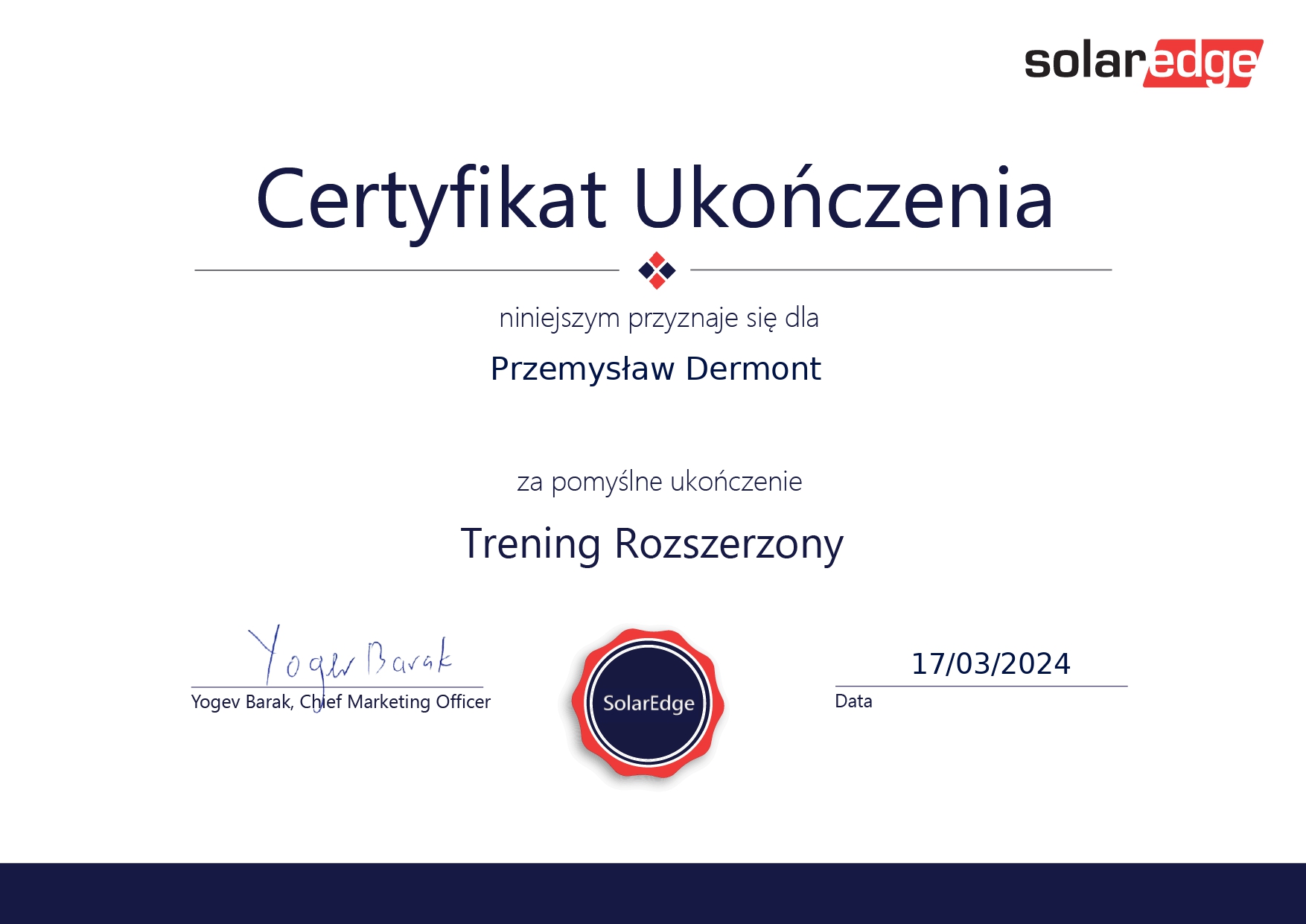 841_56_782473_1710709728_SolarEdge Certificate - Trening Rozszerzony - PL_page-0001